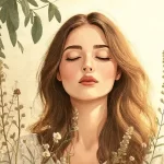 Mujer serena