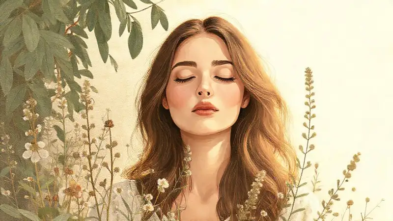 Mujer serena
