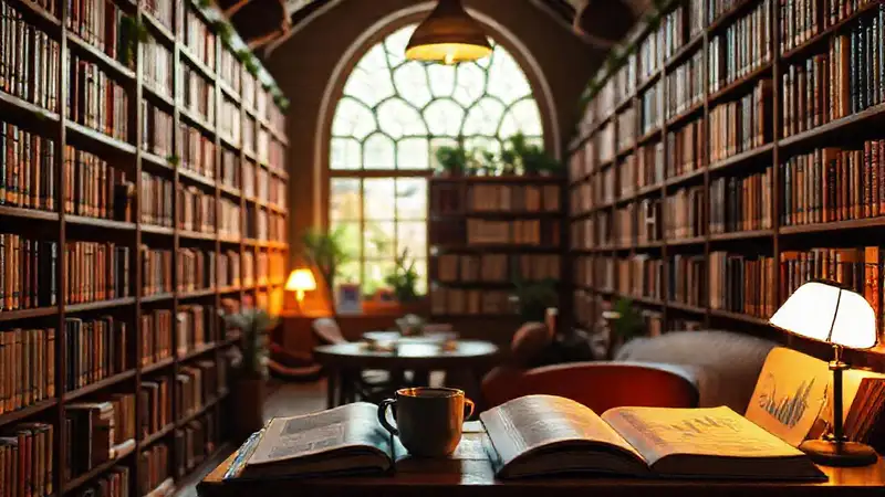 Una biblioteca tranquila inspira inversión y estudio