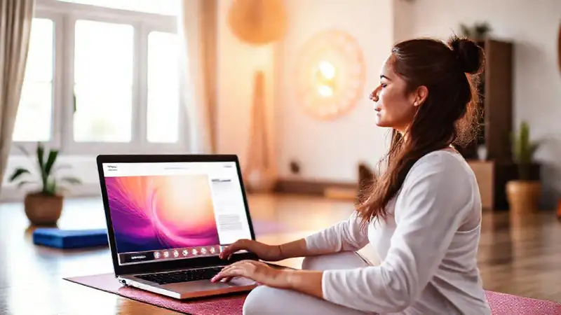 Yoga online inspira serenidad y éxito