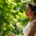 Mujer meditando