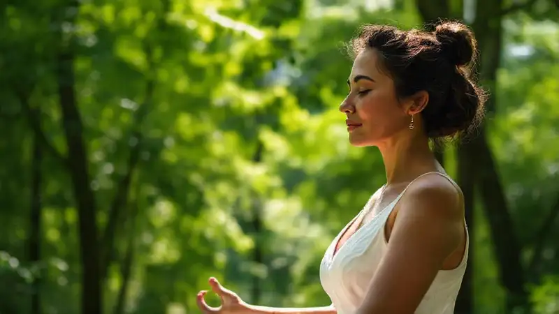 Mujer meditando