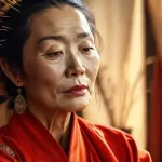Una anciana china transmite serenidad y paz