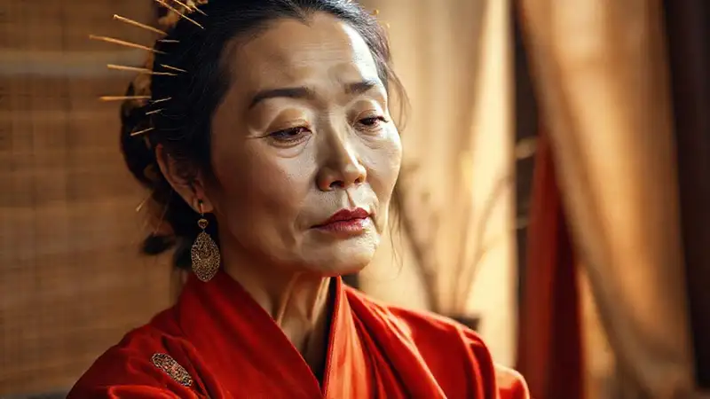 Una anciana china transmite serenidad y paz