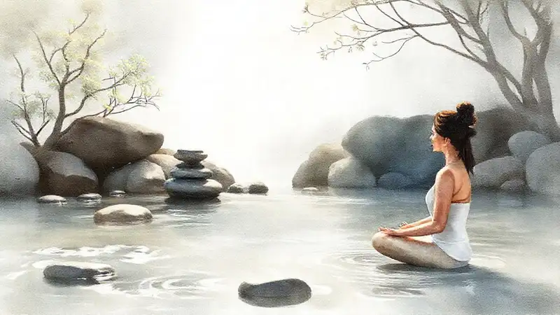 Un jardín zen evoca serenidad y calma