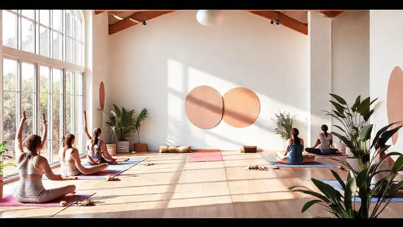 Estudio de yoga: paz y bienestar