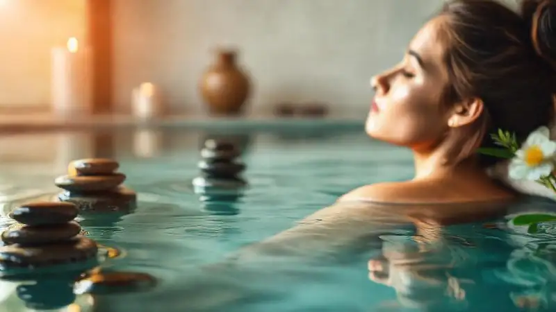 Un spa tranquilo cura y relaja