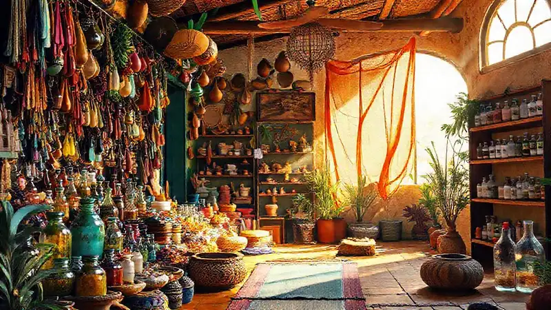 Mercado vibrante